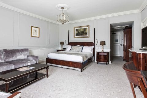 A room at Charleston Place Hotel