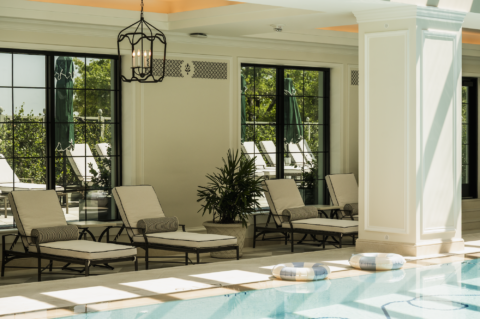 Image of New Charleston Place pool with loungers